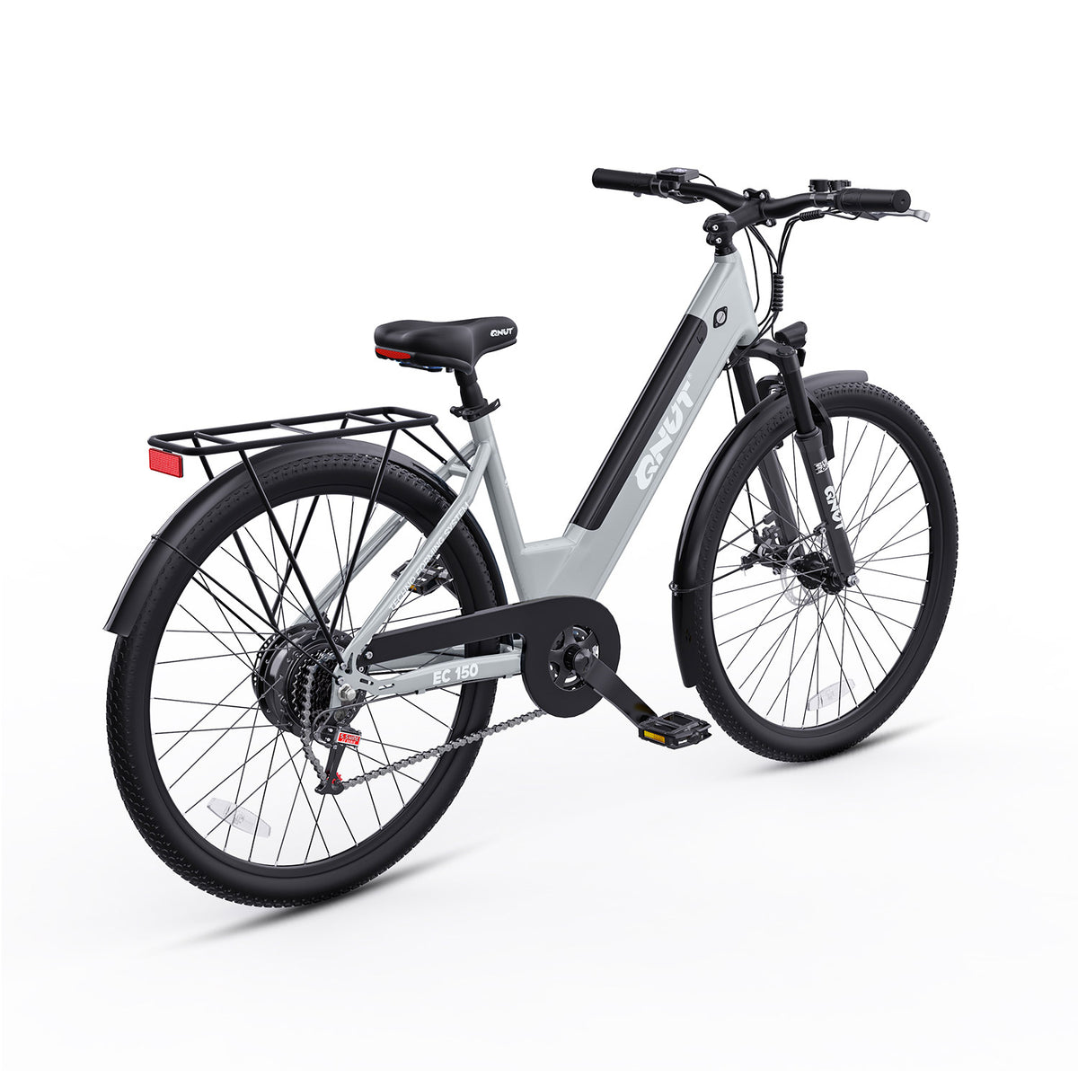 QNUT EC150 Commuter Ebike Right Rear Three-Quarter View