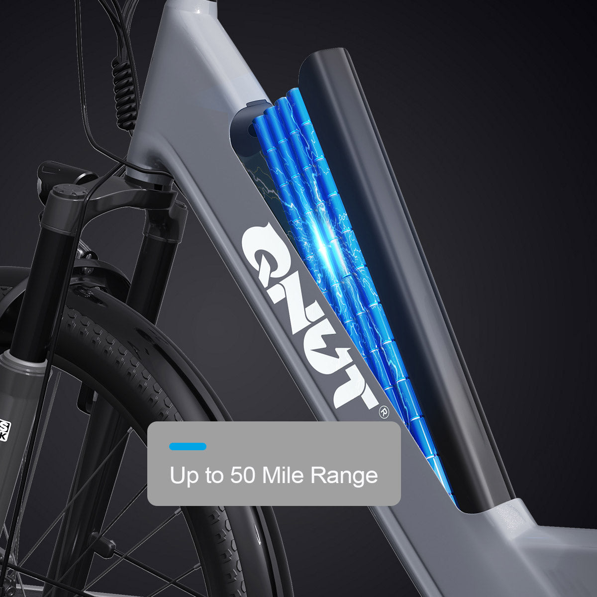 QNUT EC150 Commuter E-Bike with 499.2Wh Removable Lithium Battery