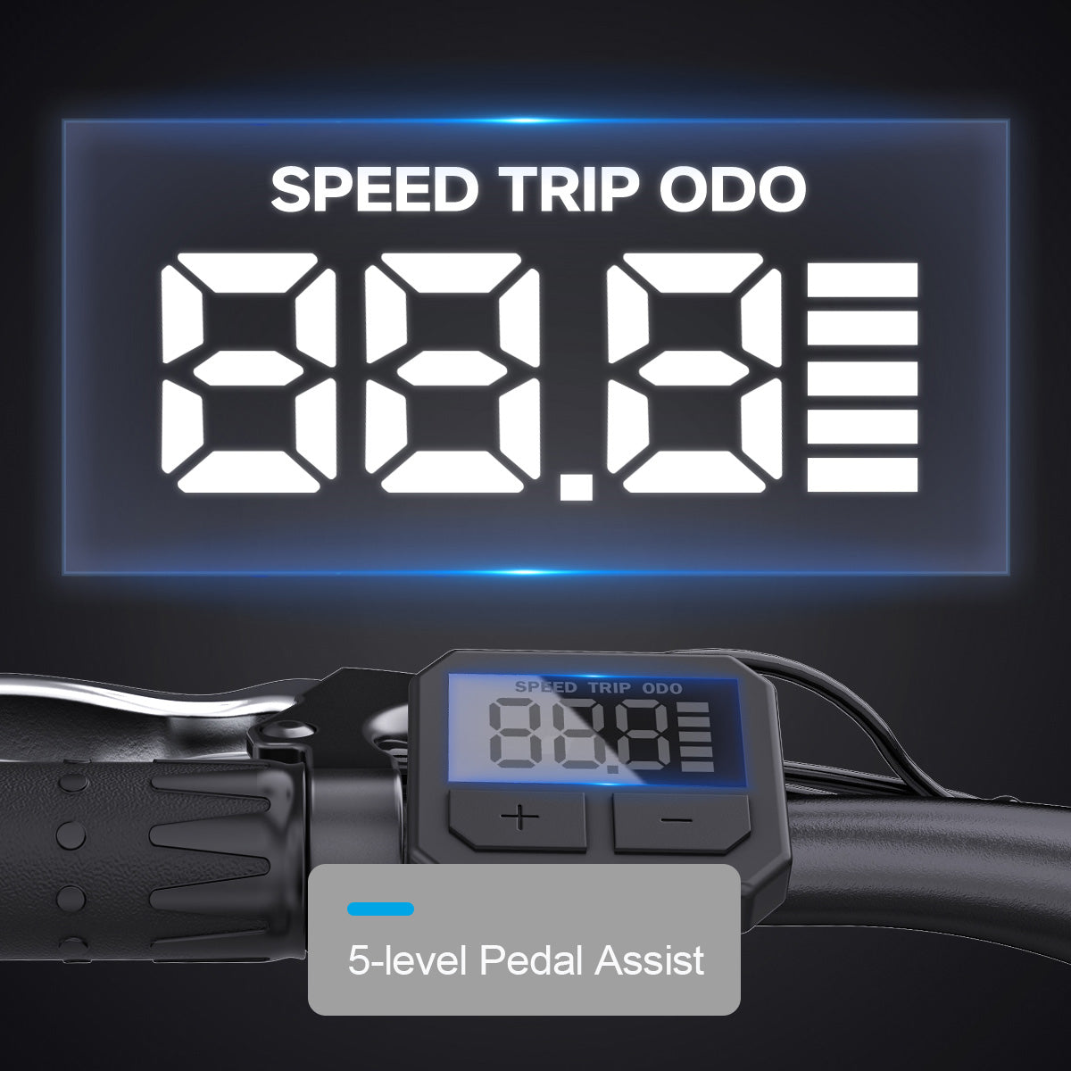 QNUT EC150 Commuter E-Bike LCD Display