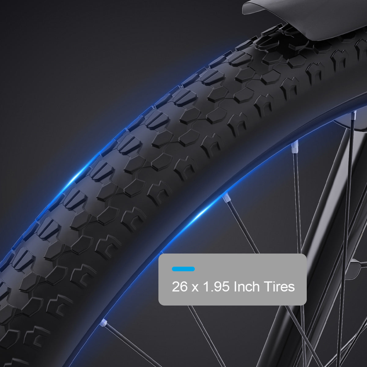 QNUT EC150 Commuter E-Bike with 26 x 1.95-inch Tires