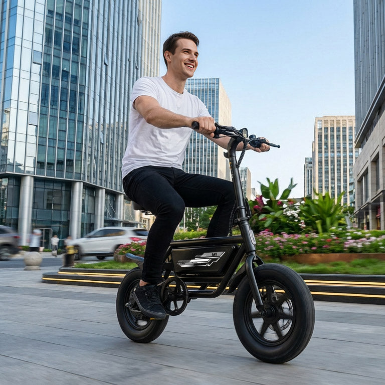 QNUT M1 Rocket Electric Bike for Adults&Teens 350W Motor/16MPH/12 Miles Range