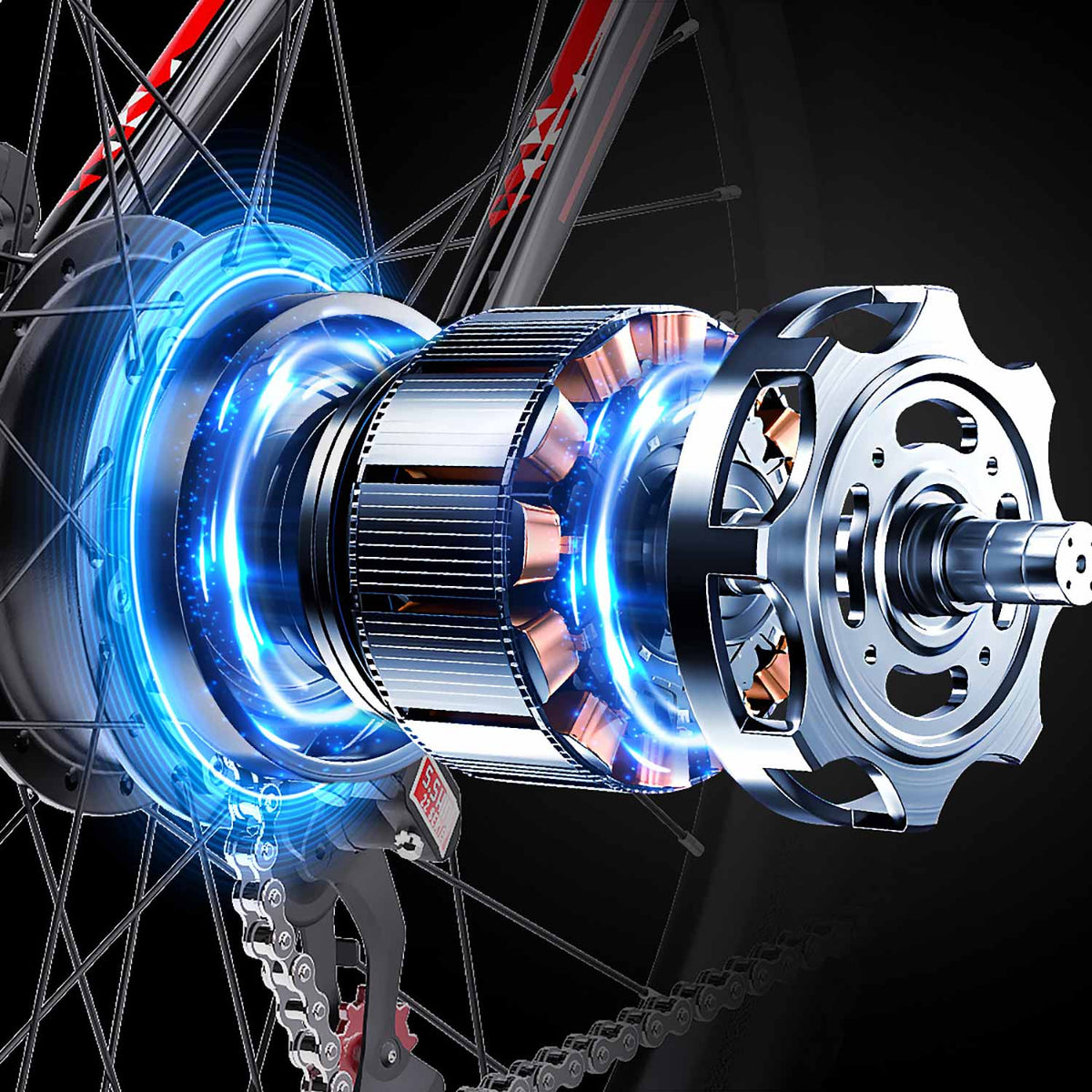 QNUT Victor Electric Mountain Bike 350W Motor