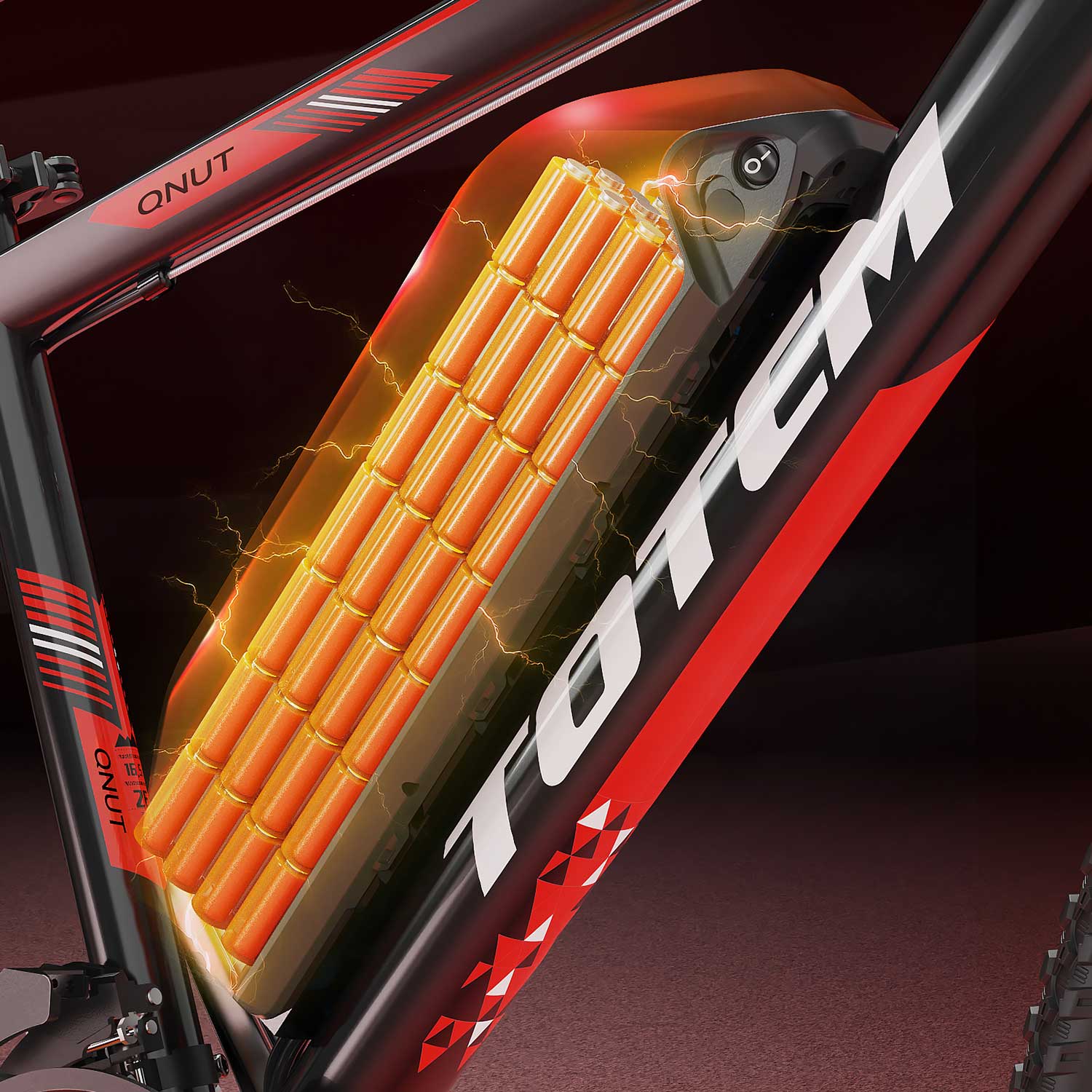 Totem Victor Electric Mountain Bike with 374.4Wh Removable Lithium Battery