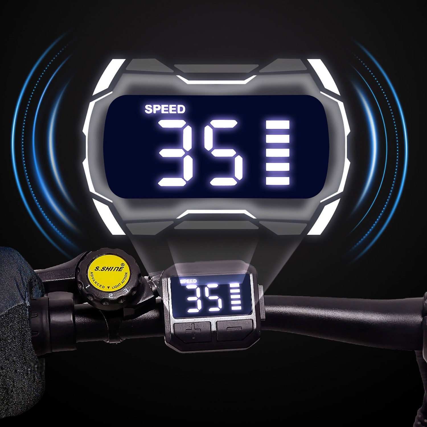 Totem Victor Electric Mountain Bike LCD Display